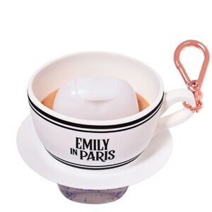 🖤 BBW Emily In Paris White Tea Cup Party Pocketbac Holder NEW